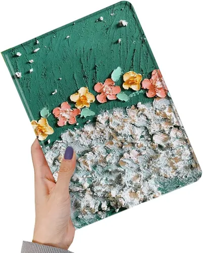kaitesi Funda floral compatible con iPad 6ª 5ª generación 9.7 pulgadas iPad Air/Air 2, diseño de flores, bonita funda inteligente de piel delgada,
