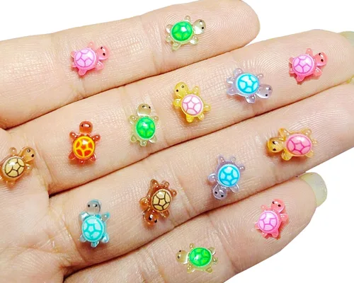 Miniatura 8 de 220 piezas de mini mariposas de resina en 22 estilos, mariposas pequeñas en miniatura para ocultar figuras de animales de resina diminutas, adornos