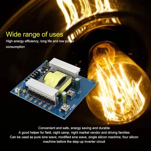 Miniatura 3 de Placa de módulo inversor profesional de 1000 W, convertidor de impulso inversor, transformador, potencia de alta frecuencia, CC 12 V 24 V a CA 18 V