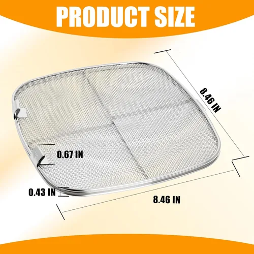 Miniatura 2 de Protector de salpicaduras de acero inoxidable para Ninja Foodi AG301, accesorios para freidora de aire, protector de salpicaduras de freidora