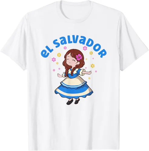 Miniatura 58 de Camiseta de mujer hispana con bandera salvadoreña de El Salvador Orgullosa, Negro