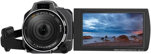 Miniatura 3 de ORDRO XV80 Videocámara 5K 48MP UHD 1080P 60fps Zoom óptico 12X para YouTube, visión nocturna IR 40X Zoom digital 3.5 "Pantalla táctil Vlog Cámara