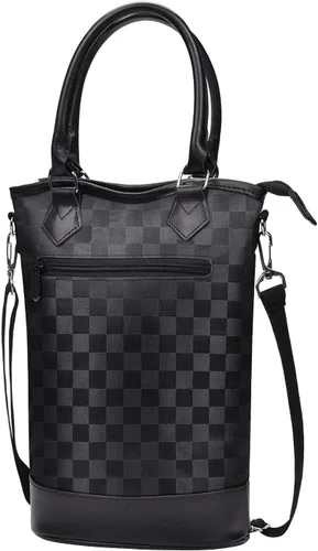 Tirrinia - Portavinos aislada para regalo con 2 botellas – Bolso de transporte para vino/champaña con acolchado para viajes, estuche portátil para