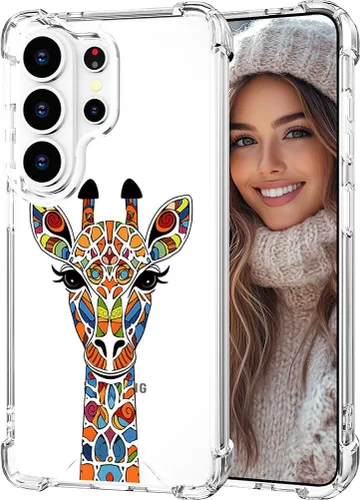 Miniatura 170 de Hungo Funda compatible con Samsung Galaxy S23 con diseño floral y bonito diseño transparente, femenino para mujeres y niñas, con hermoso clavel