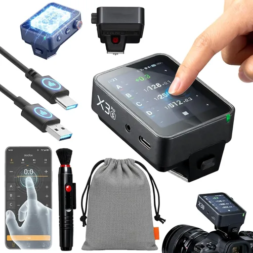 GODOX X3 PRO S X3PRO TTL Disparador de Flash Inalámbrico para Sony con Integración Bluetooth y Control por APP Pantalla Táctil 2.4GHz Sistema