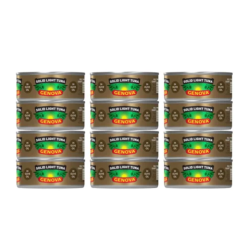 Miniatura 13 de Genova Atún de aleta amarilla premium en aceite de oliva, latas de 5 onzas, paquete de 8 – Atún enlatado rico en nutrientes y alto contenido