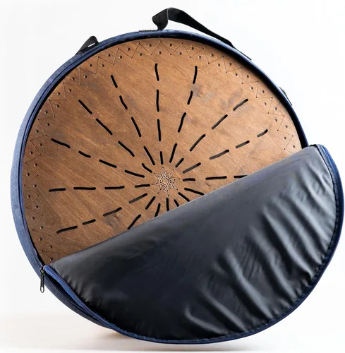 Miniatura 11 de Tambor oceánico de madera de cascada de 20 pulgadas meditativo para baño de sonido relajante forma de géiser (sin bolsa)