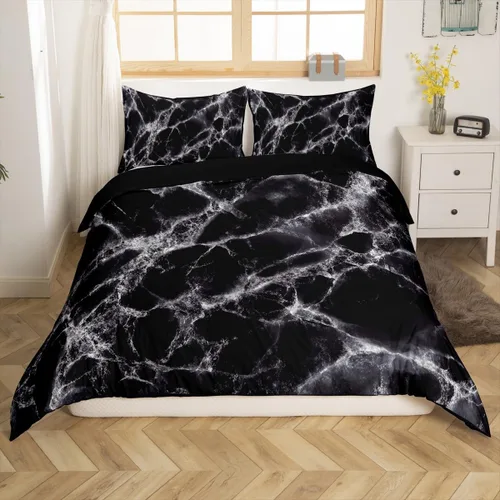 Erosebridal - Juego de funda de colcha plisada para hombre y mujer, juego de cama de satén sedoso con cierre y lazos esquineros, cubrecama