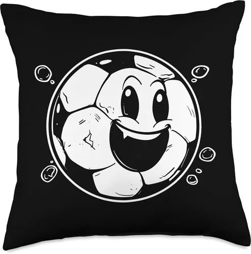 Miniatura 4 de Soccer Ball Cartoon Look Football Throw Pillow