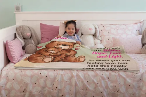 Miniatura 3 de Manta personalizada para hija de papá, mamá a hija, regalos para hija de papá, mamá, regalos de cumpleaños para hija, para hija increíble de papá