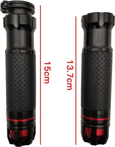 Miniatura 2 de Manillar de motocicleta CNC de aluminio de 7/8 pulgadas, mango de motocicleta para manubrio de motocicleta Versys 650 Z900 Z1000 (color negro)