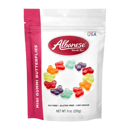 Miniatura 17 de Albanese World's Best Mini Gummi Butterflies, las mejores gomitas mini con forma de mariposa del mundo, bolsa de 7.5 oz