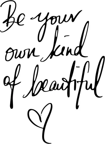 Calcomanía inspiradora para pared, con texto en inglés "Be Your Own Kind of Beautiful Quotes", con cita de mariposa, arte de pared para decoración