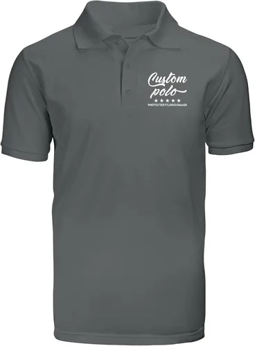 Miniatura 11 de Camisas polo personalizadas para hombres y mujeres, camisas personalizadas con cuello, diseña tus propias camisas