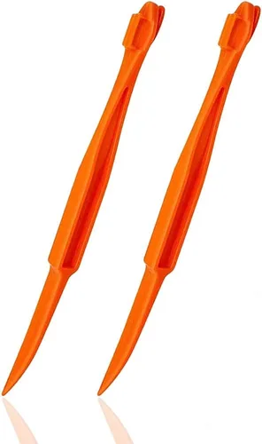Herramientas peladoras de naranjas, pelador de plástico para naranja, removedor de cítricos, fácil de abrir, cortador de cáscara de cítricos de