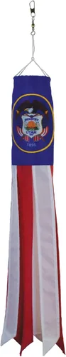 Miniatura 15 de In the Breeze 5110 Virginia State Flag Windsock, 18 pulgadas