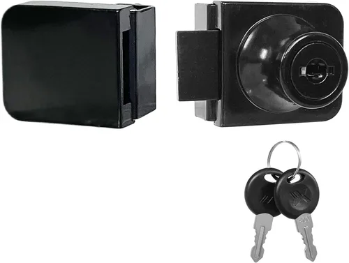 Miniatura 8 de Aleación de zinc sin taladro Cerradura de puerta de vidrio Cerradura de puerta doble Pantalla de gabinete 2 llaves para vidrio de 0.21-0.31