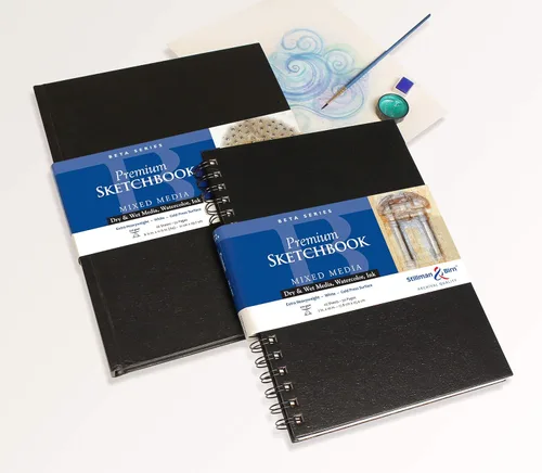 Miniatura 2 de Stillman & Birn Cuaderno de bocetos de la serie Beta, A4 (8.25 x 11.75 pulgadas), 270 GSM (extra pesado), papel blanco, superficie de prensa en frío