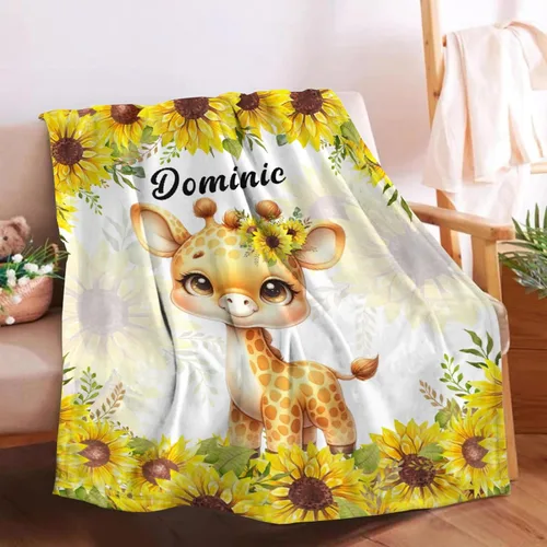 Miniatura 41 de Manta de bebé personalizada para niñas y niños pequeños, recién nacidos, regalos personalizados de vaca floral con nombre y texto, 40 x 30 pulgadas