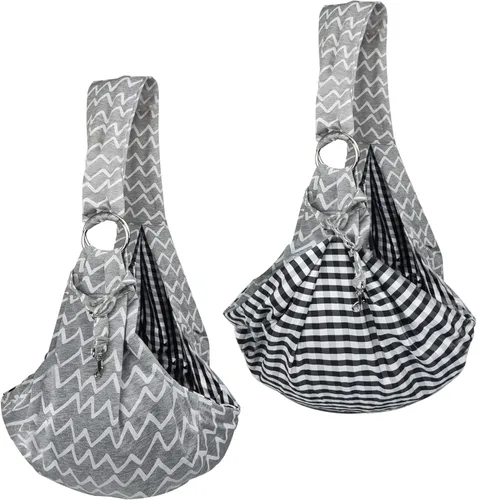 Miniatura 4 de Transportador reversible para mascotas, perros y gatos, correa ajustable de hasta 12 libras para perros pequeños, gatos, manos libres, bolsas
