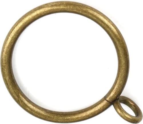 Anillos de cortina de latón antiguo con ojales para barras de cortina de hasta 1.2 pulgadas (juego de 30 anillos de cortina)