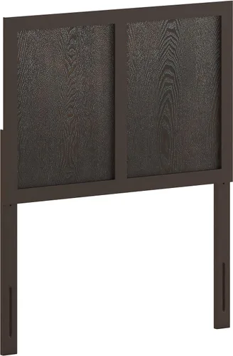 Miniatura 4 de Flash Furniture Oliver Cabecera de madera tamaño individual, cabecera de dos paneles en color marrón oscuro