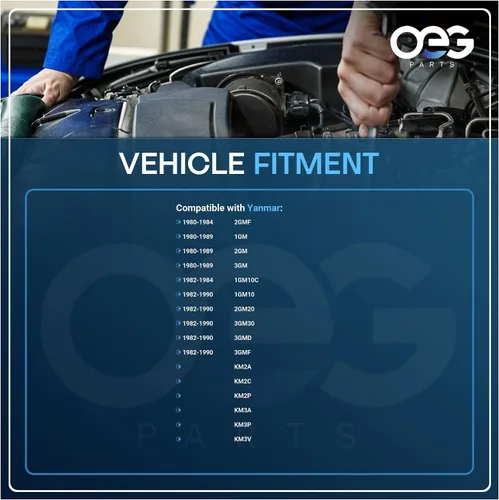 Miniatura 4 de OEG Parts - Nuevo arrancador compatible con Yanmar Marine 1GM 2GM 3GM KM2 KM3 Direct Drive Hitachi S114-303 S114303A, 12817077010, 128170-77010D