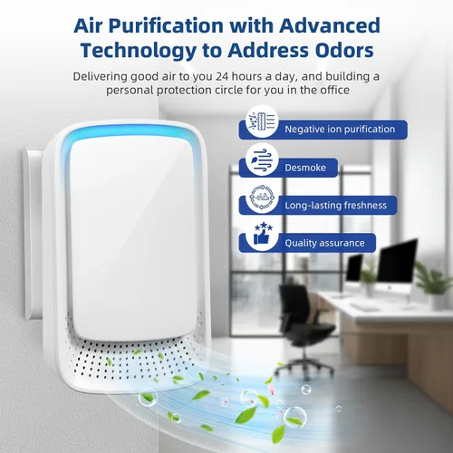Miniatura 3 de Purificador de aire enchufable mejorado 2026, paquete de 4 ionizadores de aire para el hogar, silencioso, sin filtro, mini purificador de aire