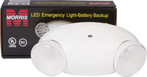 Miniatura 4 de Morris Productos Luz de Emergencia Micro LED - Blanco, Autodiagnóstico Estándar - 33 Lúmenes - Unidad de Iluminación de Emergencia Ahorro de Energía