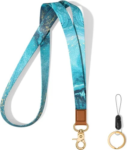 Miniatura 27 de Llavero con cordón para el cuello, llavero con correa larga para mujeres y hombres, llaves del automóvil, insignias de identificación, tarjeta