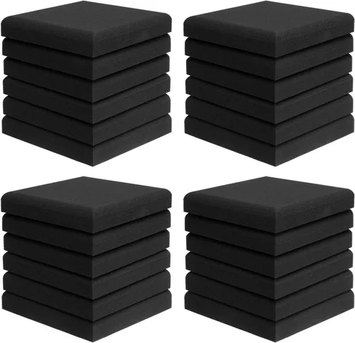 Miniatura 9 de JBER Acoustic Studio Foam, paquete de 24 paneles redondos tipo C de espuma acústica de 2" x 12" x 12", paneles de espuma para tratamiento de Panel C