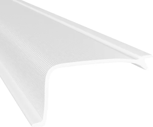 Miniatura 18 de KASTLITE Reemplazo de la cubierta de luz curvada debajo del gabinete, difusor de lente acrílico blanco liso para debajo del gabinete, 12 pulgadas