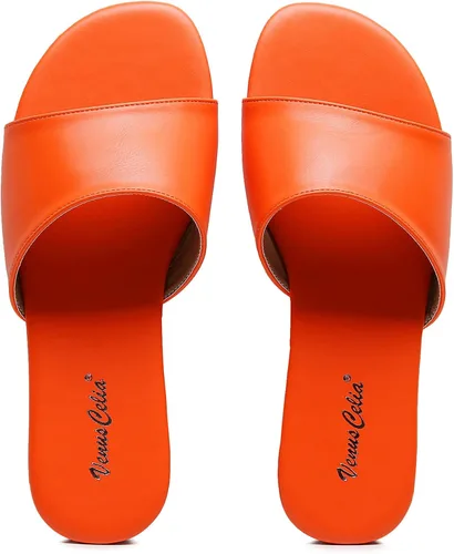 Miniatura 5 de VenusCelia Sandalias planas anchas lisas para mujer