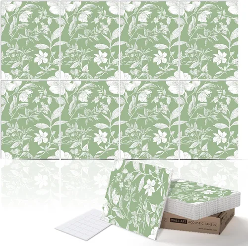 Miniatura 31 de PINWELIFE® Paneles acústicos para pared, paneles absorbentes a prueba de sonido, para el hogar y la oficina, amortiguadores decorativos absorbentes