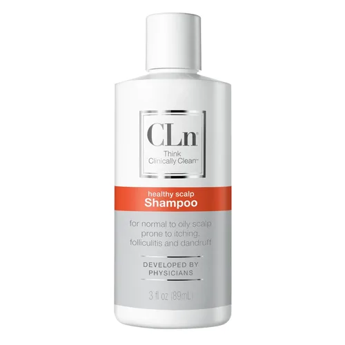 CLn Champú con ácido salicílico – 3 onzas líquidas, champú anticaspa aclarante para cabello graso, picazón o cuero cabelludo escamoso propenso a la