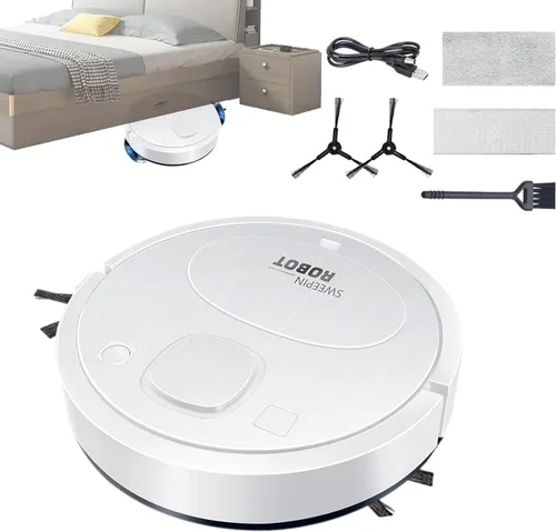Miniatura 4 de Robot aspirador y trapeador, robot al vacío, mopa avanzada para evitar obstáculos, diseño delgado de robot aspiradora, ideal para pelo de mascotas