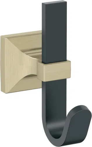Miniatura 10 de Amerock HBX36686BBZG10 Burbank Gancho decorativo de pared de una sola punta Gancho de níquel satinado y champán dorado para abrigos, sombreros