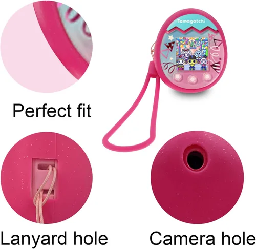 Miniatura 2 de Funda de silicona y cordón para máquina interactiva Tamagotchi Pix para mascotas con cámara, compatible con Tamagotchi Pix accesorio electrónico
