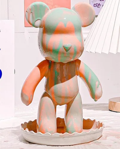 Miniatura 3 de HANDA - Juego de pintura de oso de peluche fluido para bricolaje, decoración creativa para el hogar, figura de muñeca hecha a mano, juguetes