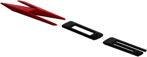 Miniatura 3 de 1 emblema Z06 de repuesto para insignia lateral de automóvil para GM Chevrolet C8 Corvette 85623536 2020-2022 (negro/rojo)