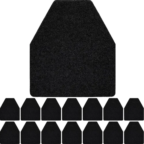 Miniatura 9 de Nuanchu Paquete de 6 tapetes para orinario para hombres, antideslizantes, para uso comercial, altamente absorbentes, almohadillas de baño para baño