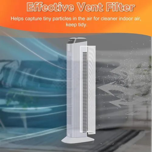 Miniatura 3 de GCGOODS Filtro de aire para ventilador de torre, filtros de ventilador de torre de flujo de aire fácil, filtro de aire lavable y cortable