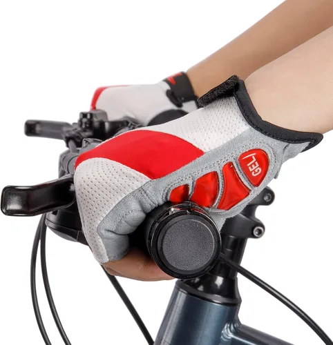 Miniatura 6 de Guantes de ciclismo para hombres y mujeres, guantes de bicicleta de carreteramontaña, antideslizantes, amortiguadores, acolchados, guantes