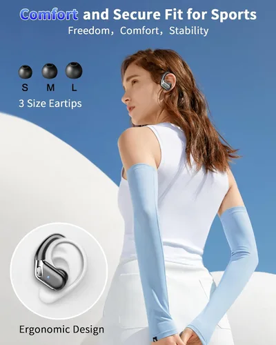Miniatura 3 de Auriculares inalámbricos, Bluetooth 5.4 2026 deportivos, auriculares Bluetooth con micrófono ENC con cancelación de ruido, auriculares inalámbricos