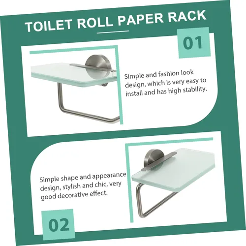 Miniatura 3 de Soporte resistente de papel higiénico de moda y práctico para el hogar Dec