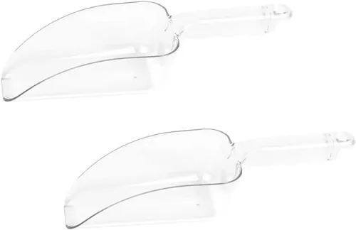 Miniatura 8 de Soro Essentials - Juego de 2 cucharas de hielo de policarbonato de 64 onzas de color transparente - Cucharas para palas de hielo, cucharas