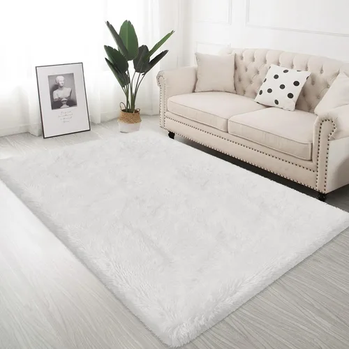 Miniatura 26 de Alfombras verdes para dormitorio de niños: alfombra de pasillo lavable de 2x6, alfombras pequeñas antideslizantes, esponjosas, suaves, peludas