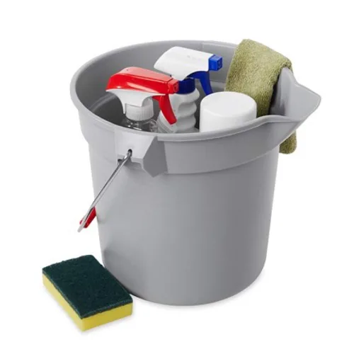 Miniatura 3 de Rubbermaid Commercial Products - BRUTE Cubo redondo de 3.5 galones para trabajo pesado resistente a la corrosión, gris (FG261400GRAY), 1 unidad