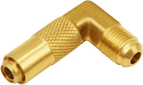 Miniatura 4 de Joywayus Adaptador de baja presión de 3/8 pulgadas, adaptador de conversión de adaptador de codo de 90 grados para parrilla de campamento