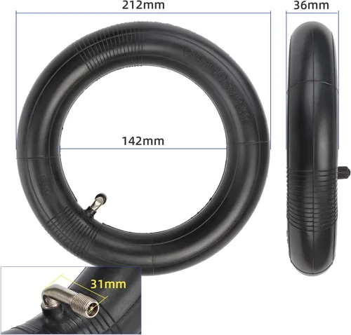 Miniatura 3 de MIMIRACLE Tubo interior 50/75-6.1 para neumático trasero de 8.5 pulgadas 8 1/2 x2 compatible con Gotrax GXL V2 Hiboy S2 Pro Xiaomi M365 Pro 1S MI3
